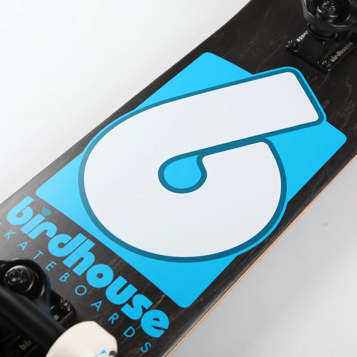 Birdhouse 'B Logo' 8" Complete Skateboard (Black / Blue) - Image 2