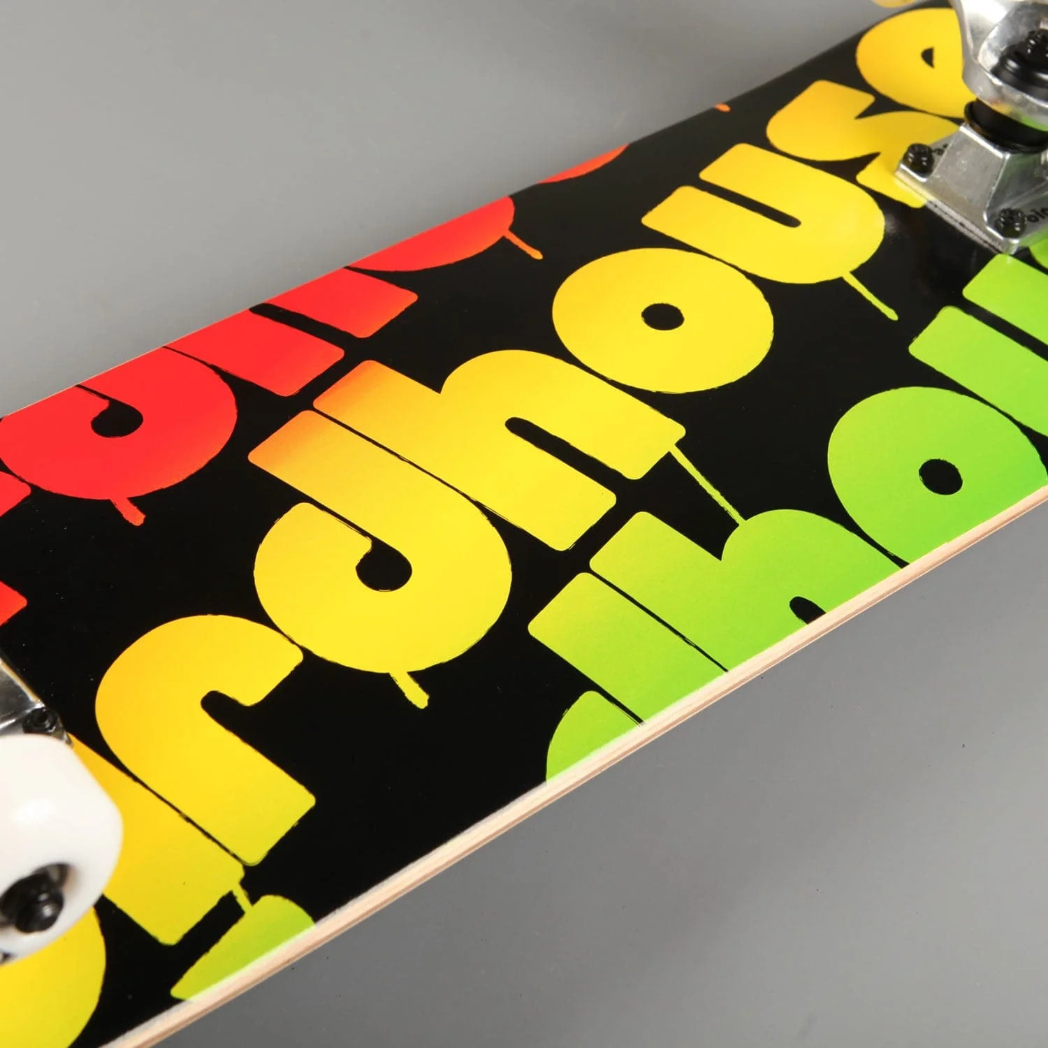 Birdhouse 'Triple Stack' 8" Complete Skateboard (Rasta) - Image 2