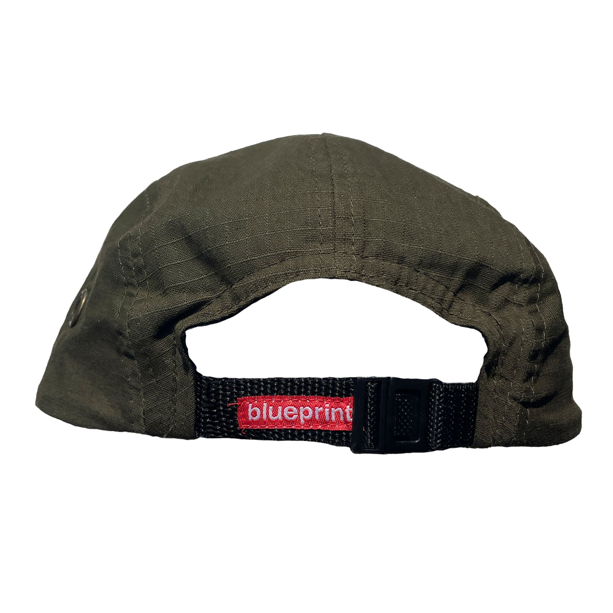 Blueprint 'Red Logo' 5-Panel Cap (Army Green) VINTAGE 00s - Image 4