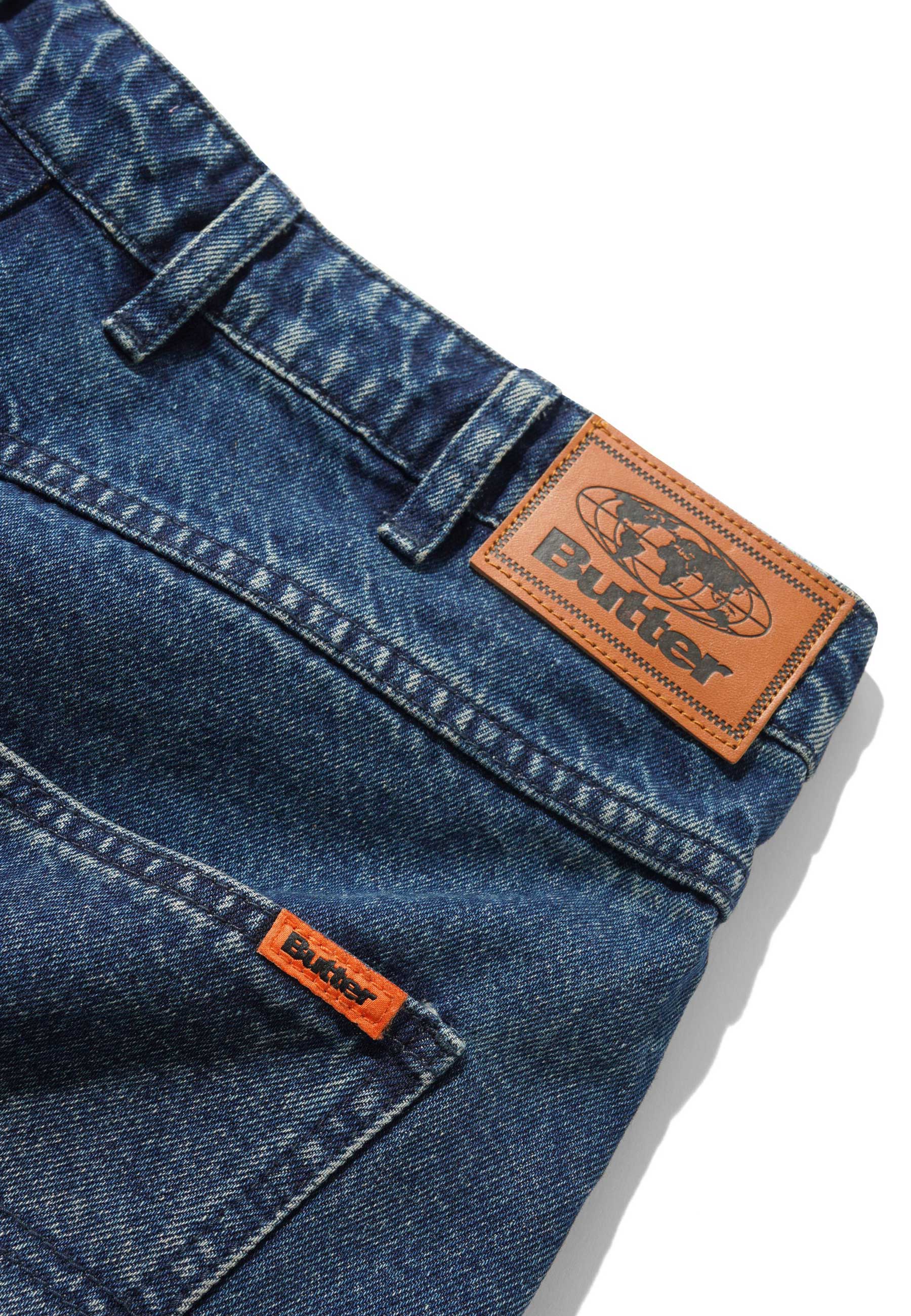 Butter Goods Baggy Denim Shorts (Vintage Indigo Wash) - Image 4