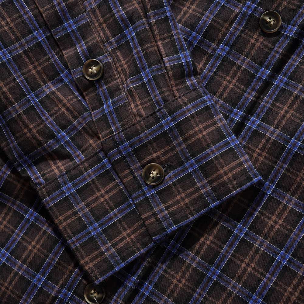 Butter Goods 'Plaid' Shirt (Brown / Cobalt) - Image 3