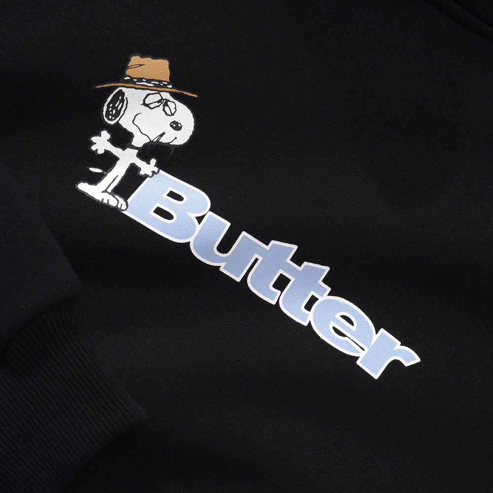 Butter Goods X Peanuts 'Spike Logo' Hood (Black) - Image 2