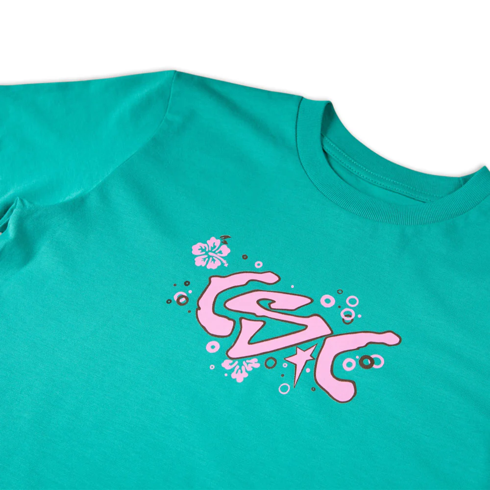 CSC 'Flowers' Kids T-Shirt (Green) - Image 2