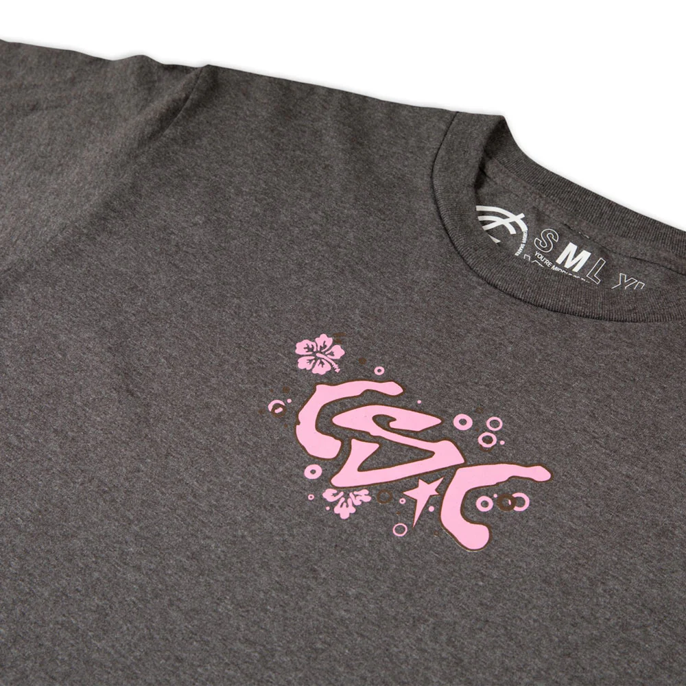 CSC 'Flowers' T-Shirt (Charcoal Heather) - Image 2