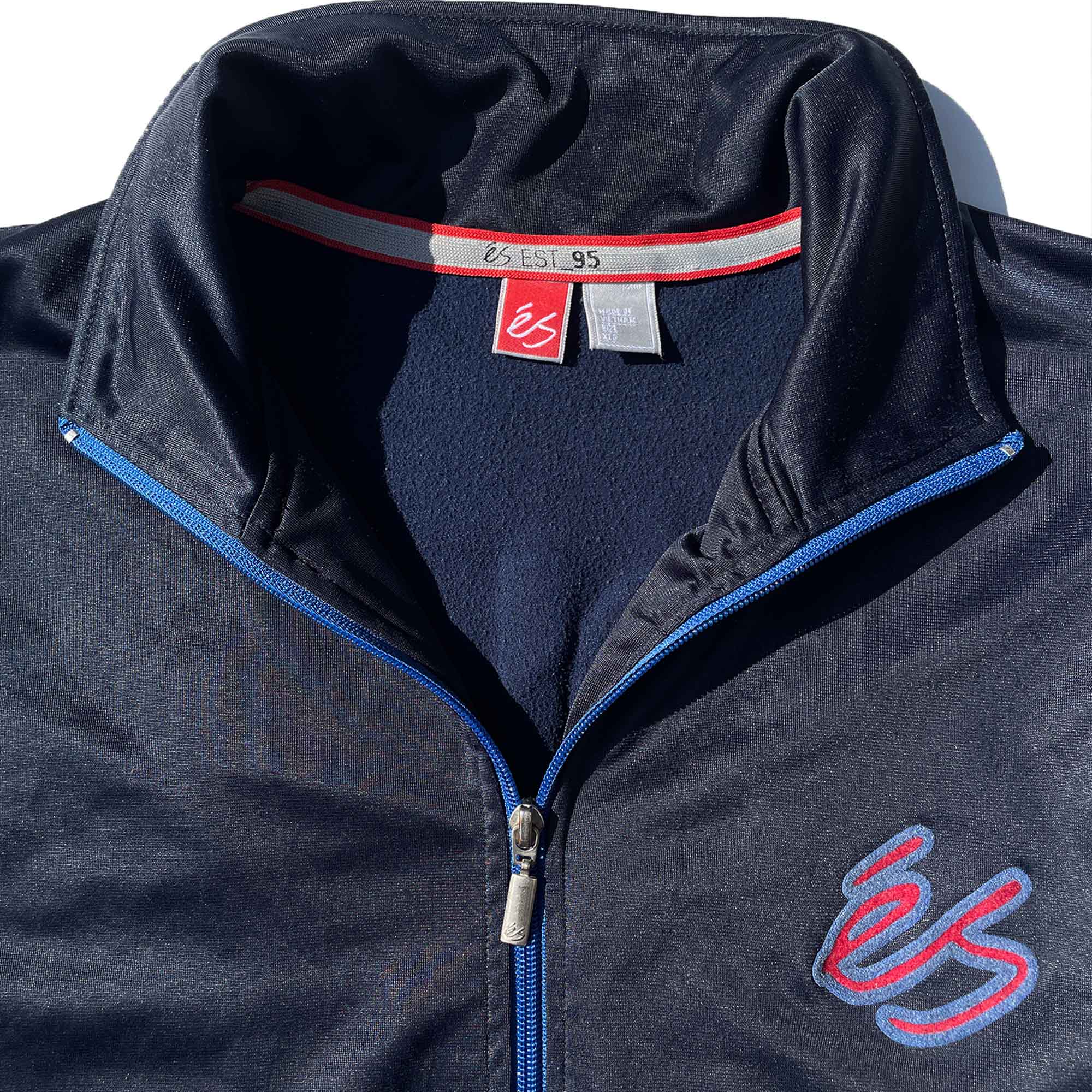 éS 'England' Zip-Up Track Jacket (Navy/Red/Blue) VINTAGE 00s - Image 5