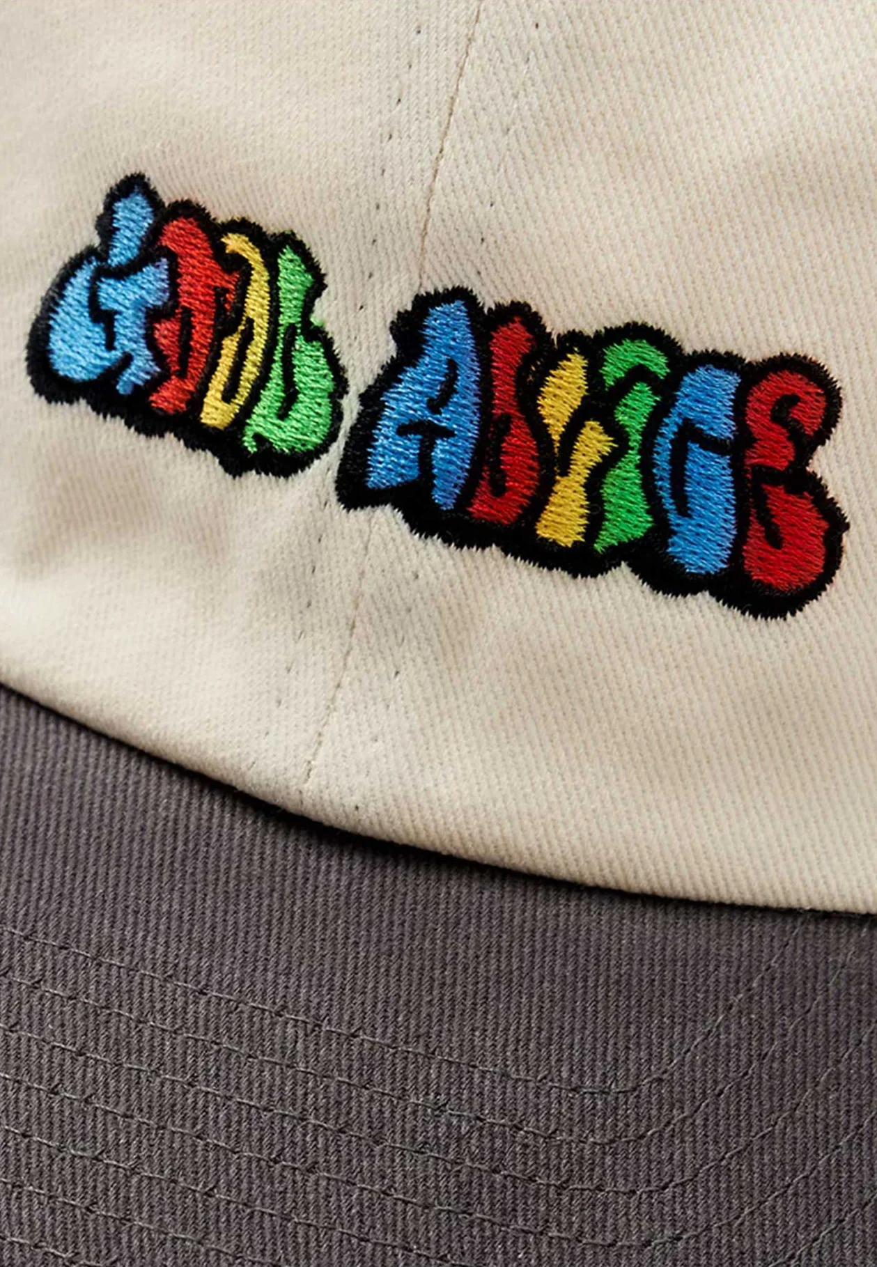 Good Advice '90s Logo' 6 Panel Cap (Cream / Black) - Image 2