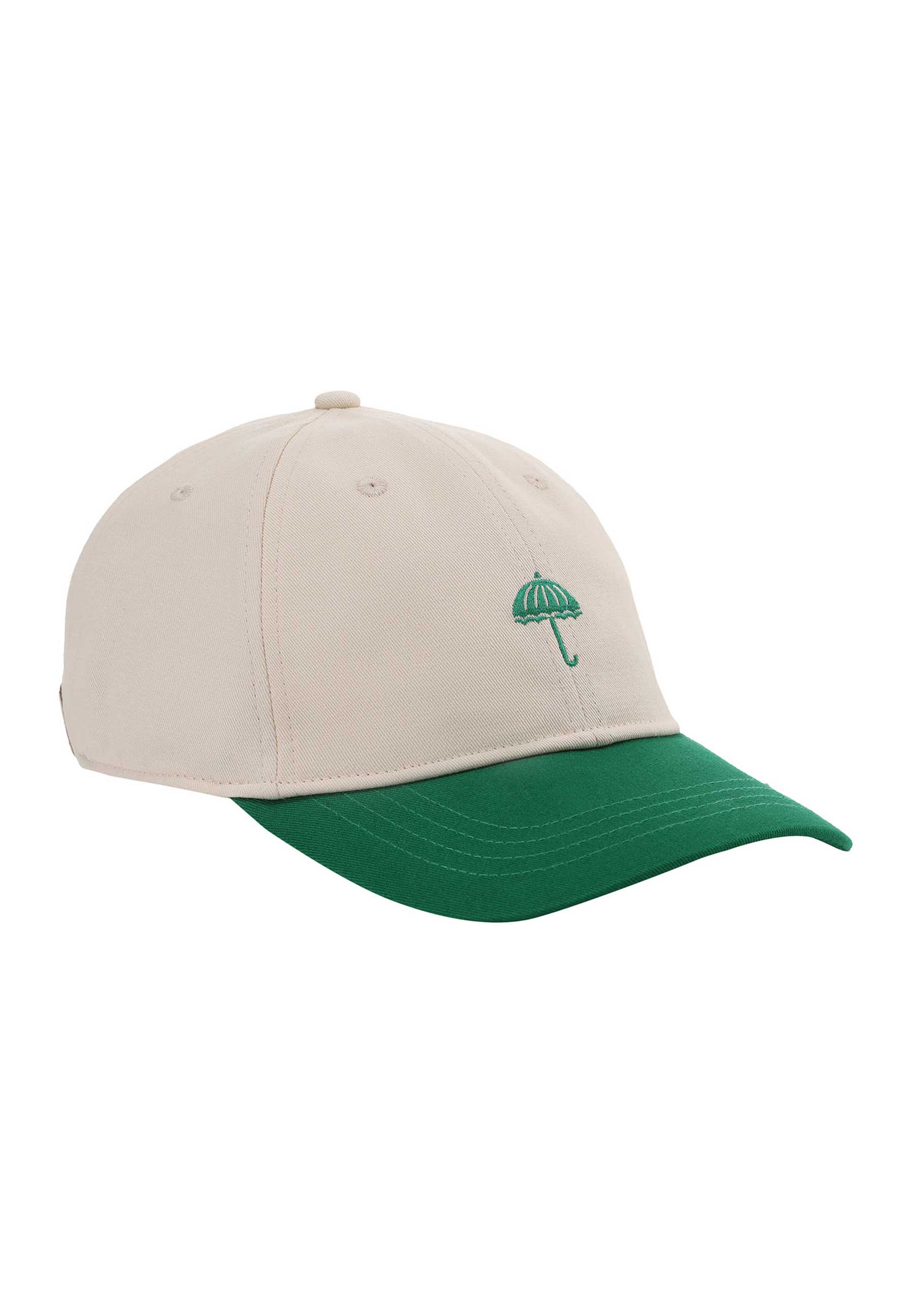 Helas 'Classic Two-Tone' 6 Panel Cap (Beige / Green) - Image 2