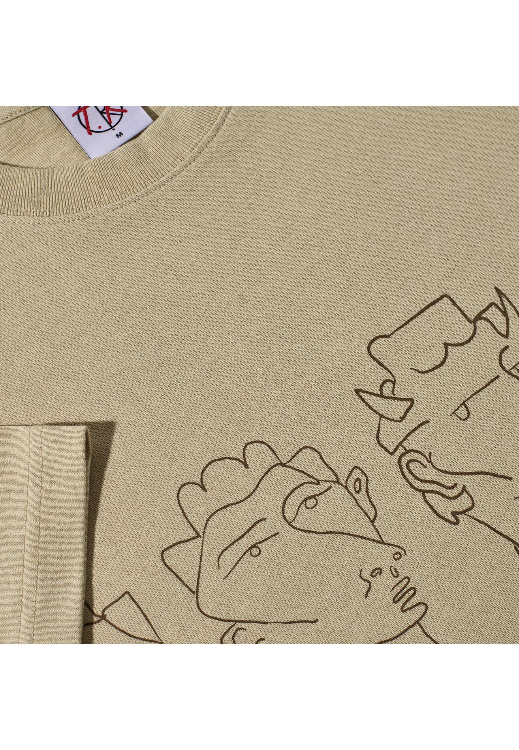 Polar '8 Heads' T-Shirt (Sand / Brown) - Image 3