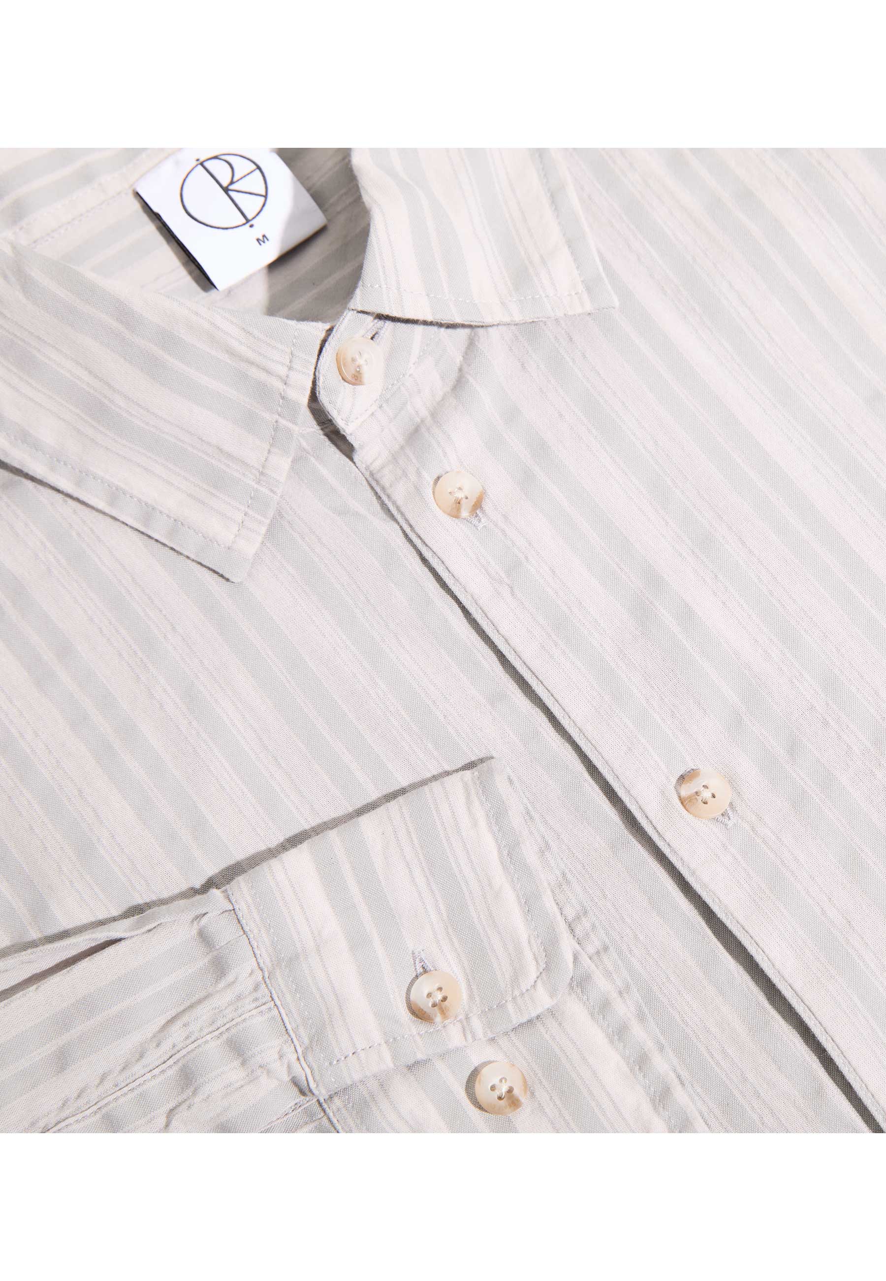 Polar 'Bart' Long Sleeve Shirt (Grey Stripe) - Image 2