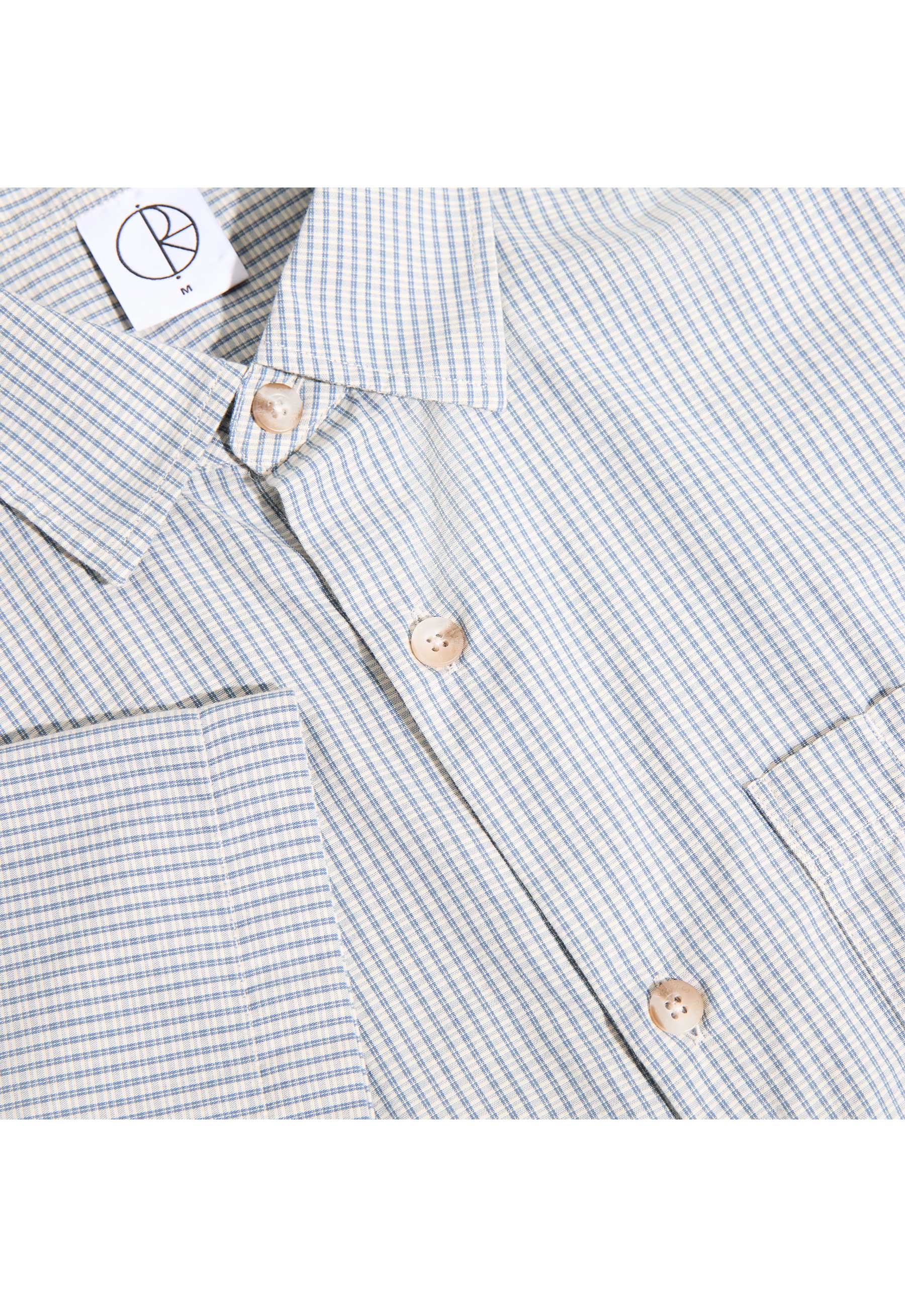Polar 'Mitch' Short Sleeve Shirt (Blue Check) - Image 2