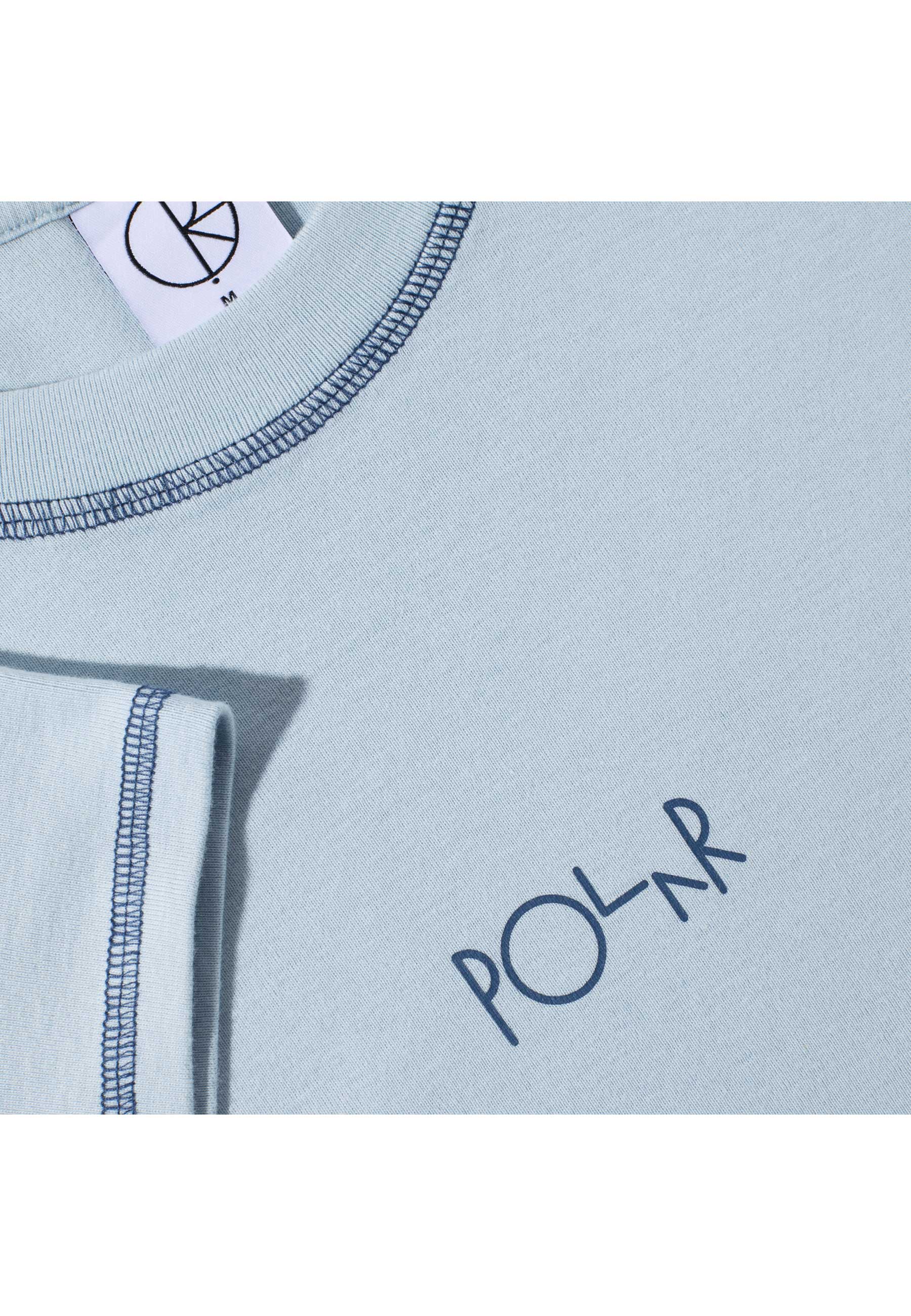 Polar 'Script Logo' Baby T-Shirt (Light Blue / Dark Blue) - Image 2
