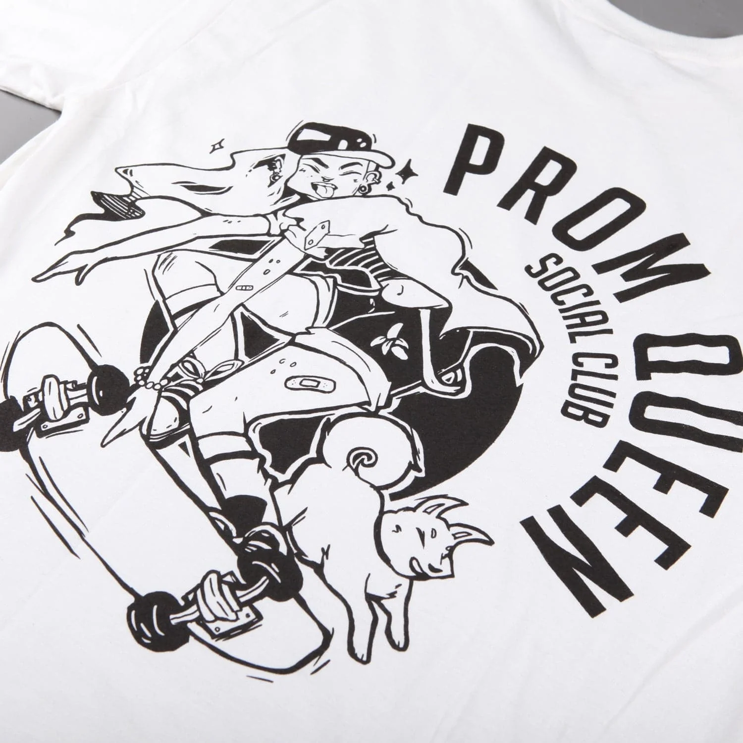 Prom Queen 'PQSC Team' T-Shirt (White) - Image 4