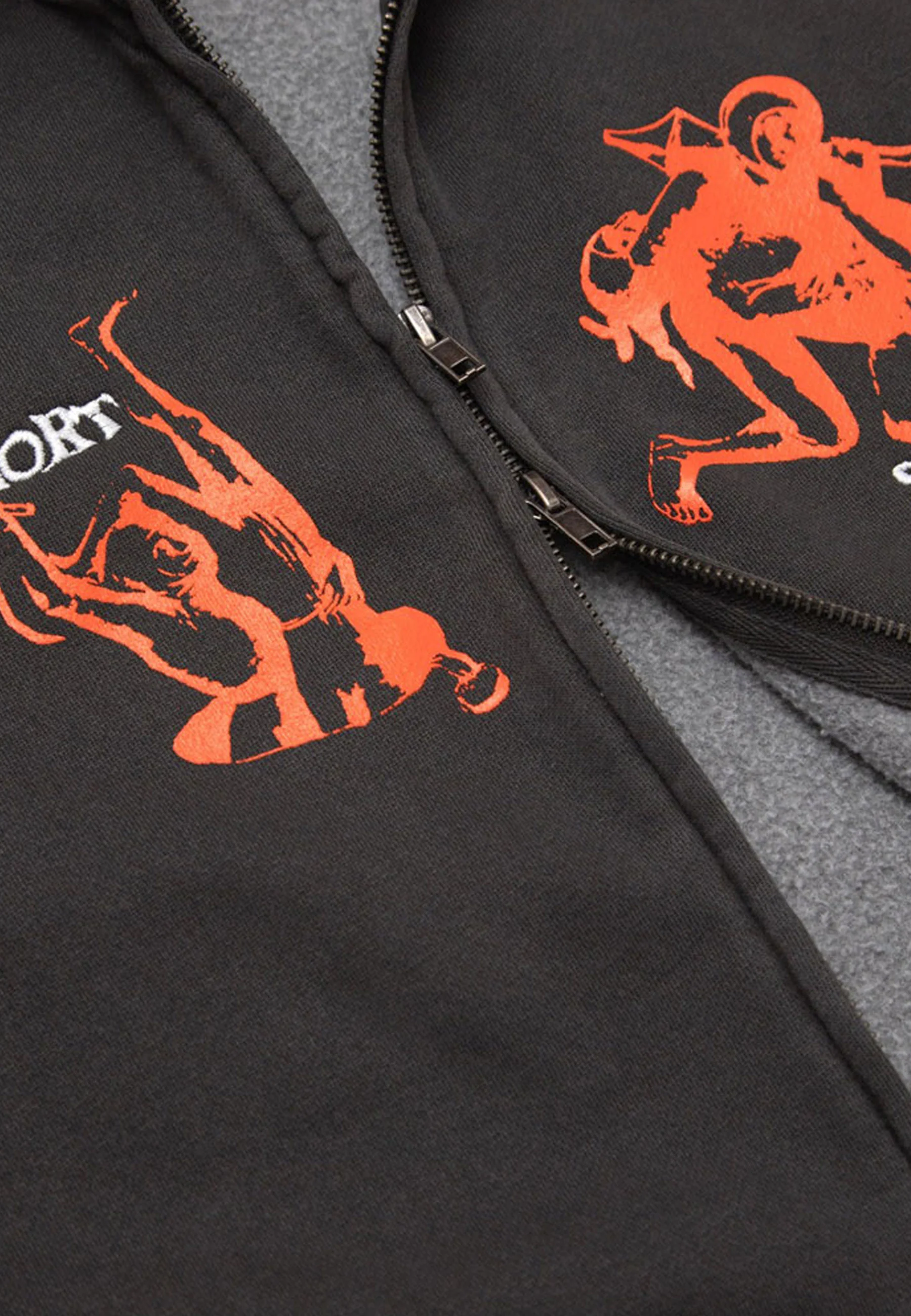 Short Straw 'Divorce' Zip Hood (Black) - Image 3