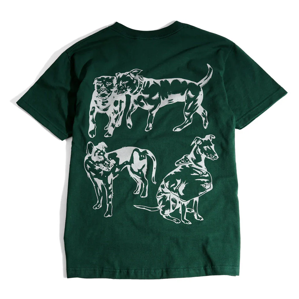 Skateboard Cafe 'Pooch' T-Shirt (Forest Green) - Image 2