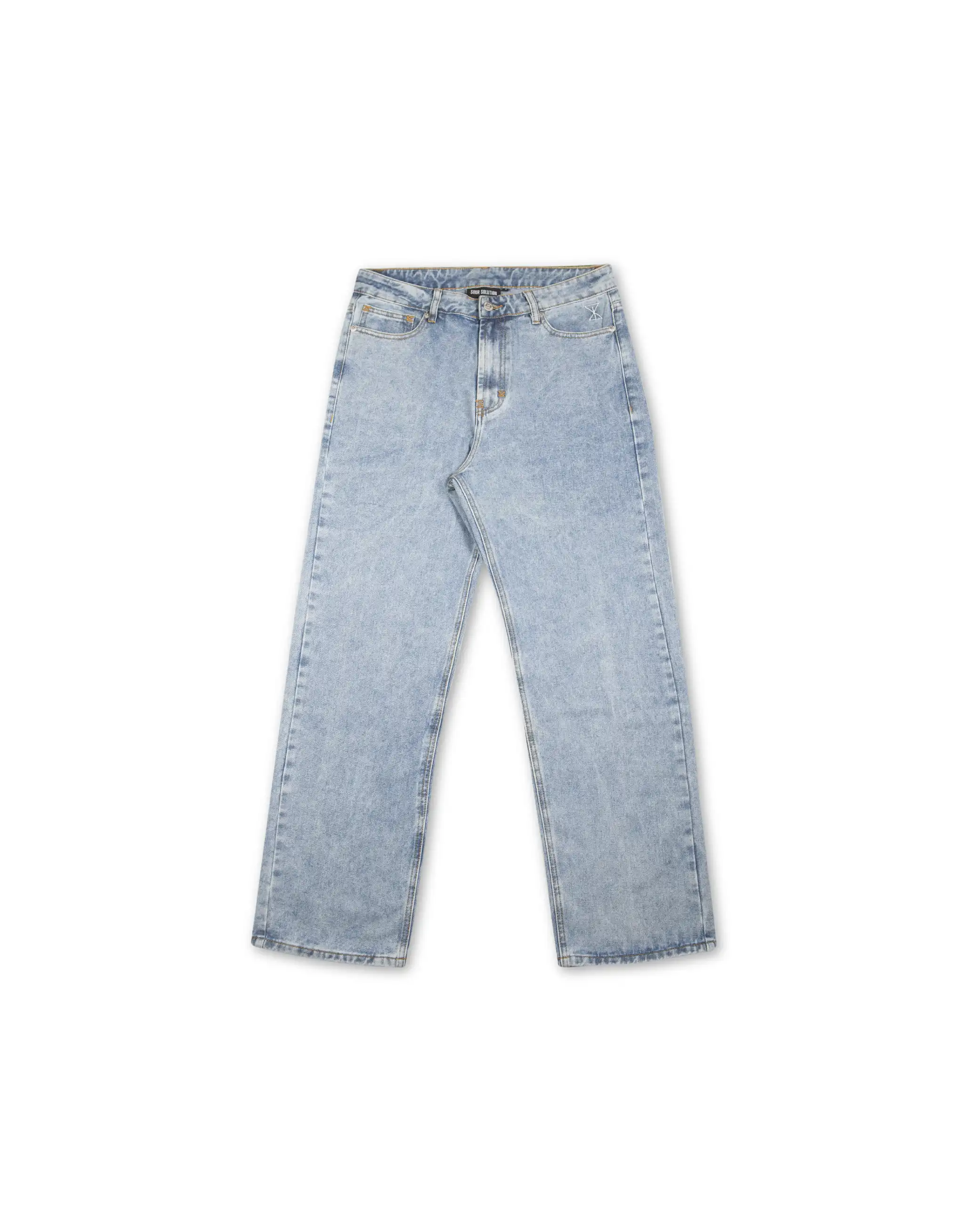 Sour Solution Loose Jeans (Light Blue)