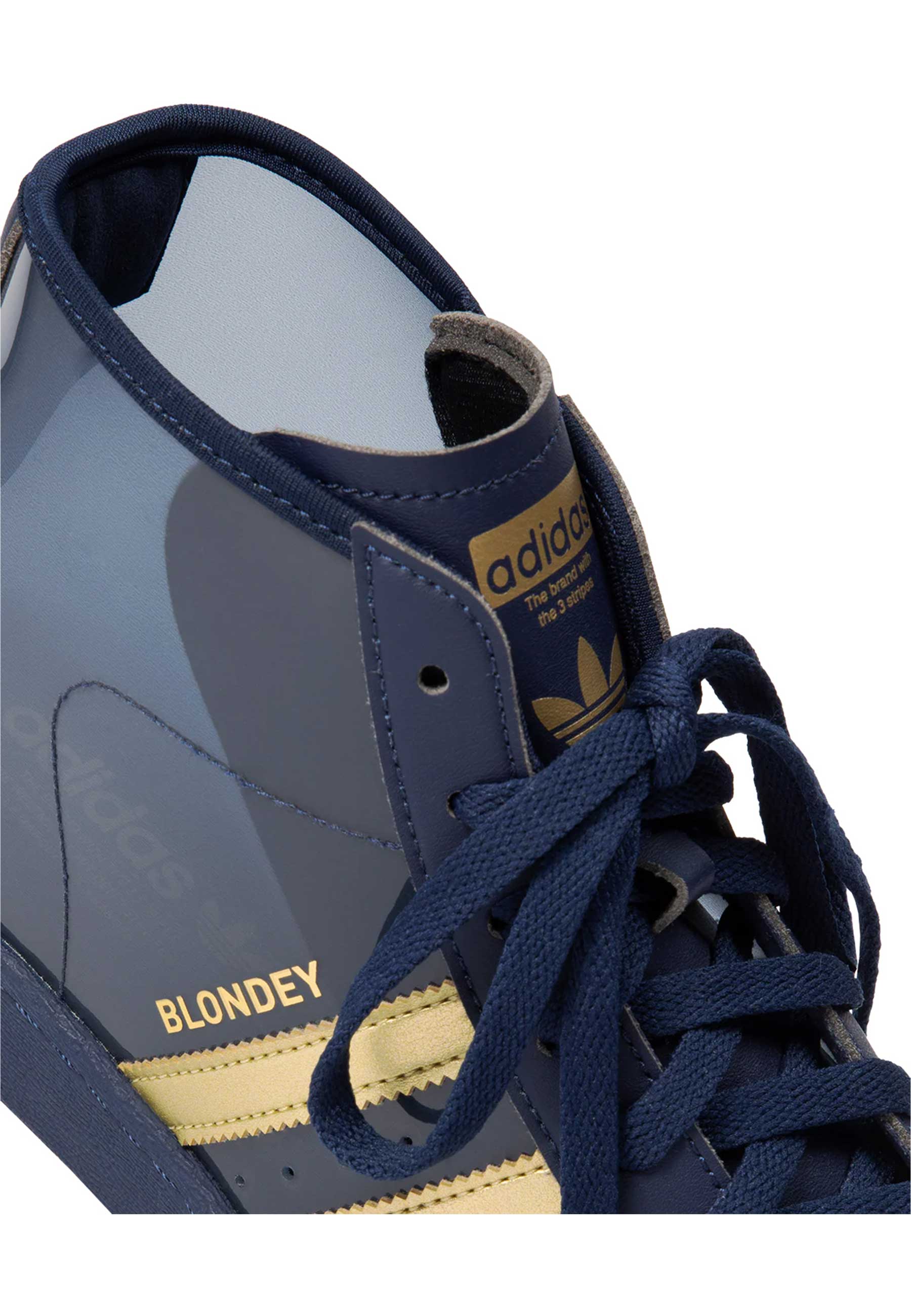 Thames MMXX X adidas 'Blondey Pro' Skate Shoes (Indigo / Aurum) - Image 3