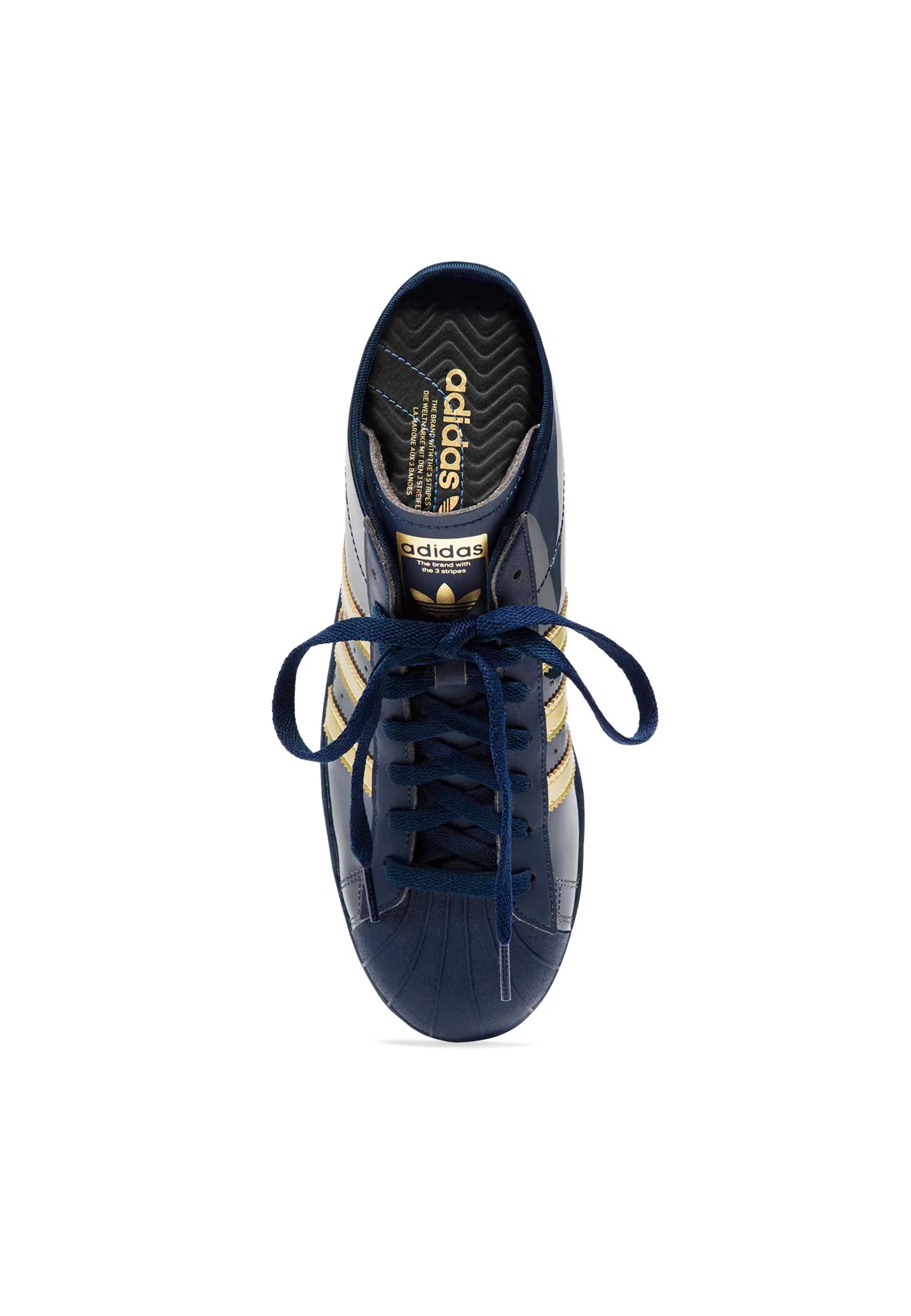 Thames MMXX X adidas 'Blondey Pro' Skate Shoes (Indigo / Aurum) - Image 4