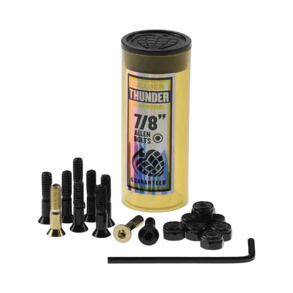 Thunder 7/8" Allen Key Bolts (Black / Gold)