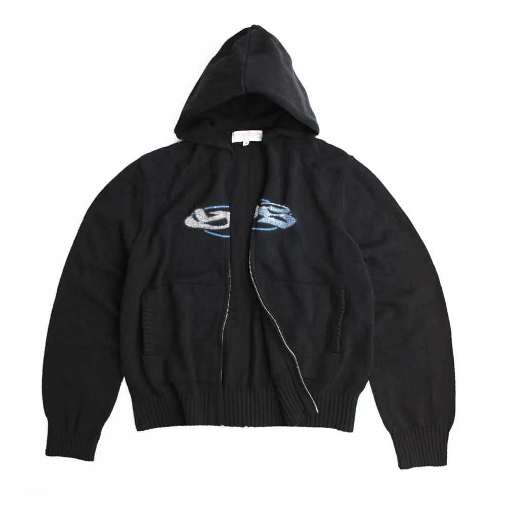 Yardsale 'Glitz' Knitted Hood (Black) - Image 2