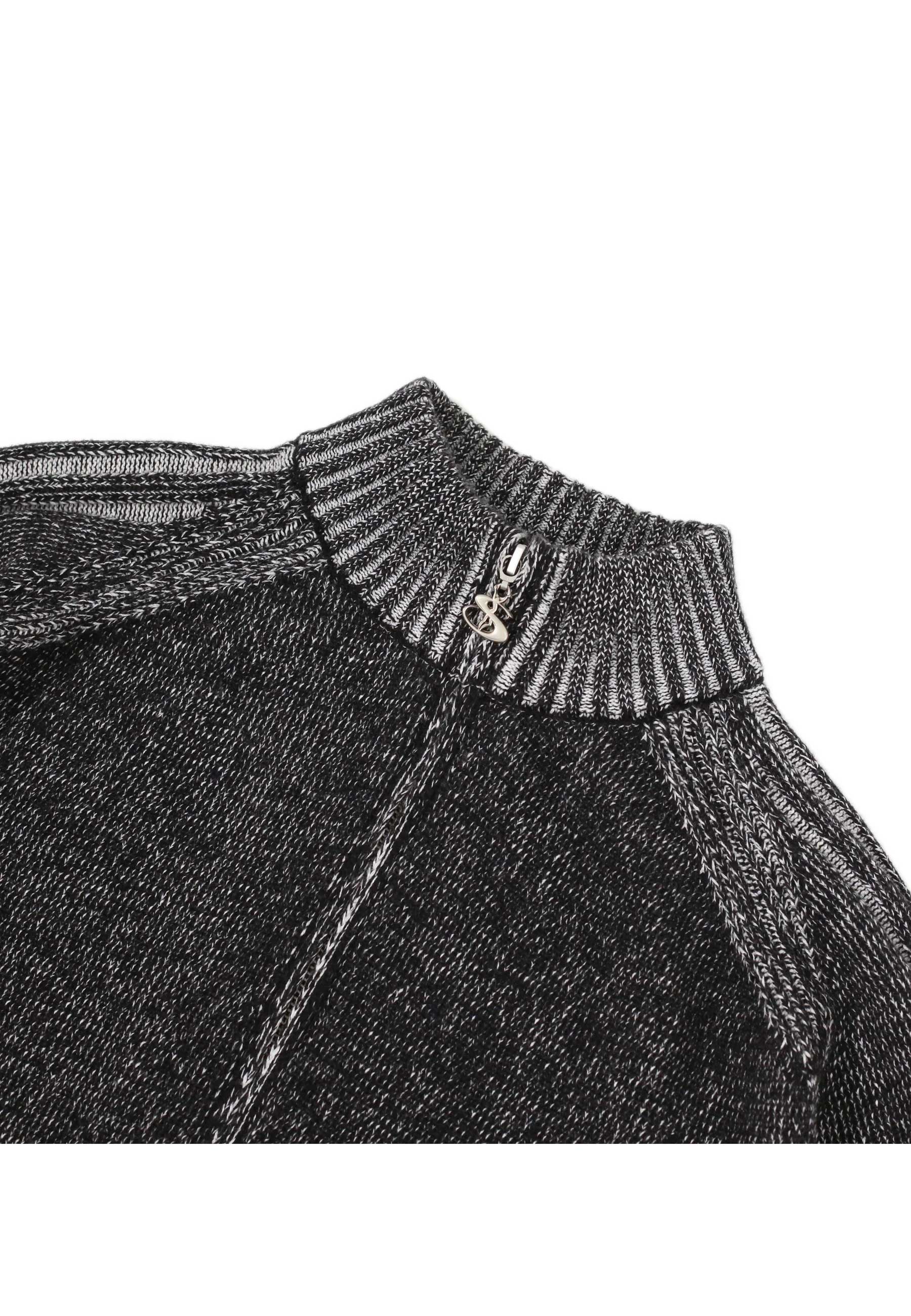 Yardsale 'Heathered Phantasy' Knitted Jacket (Black / Stone) - Image 2