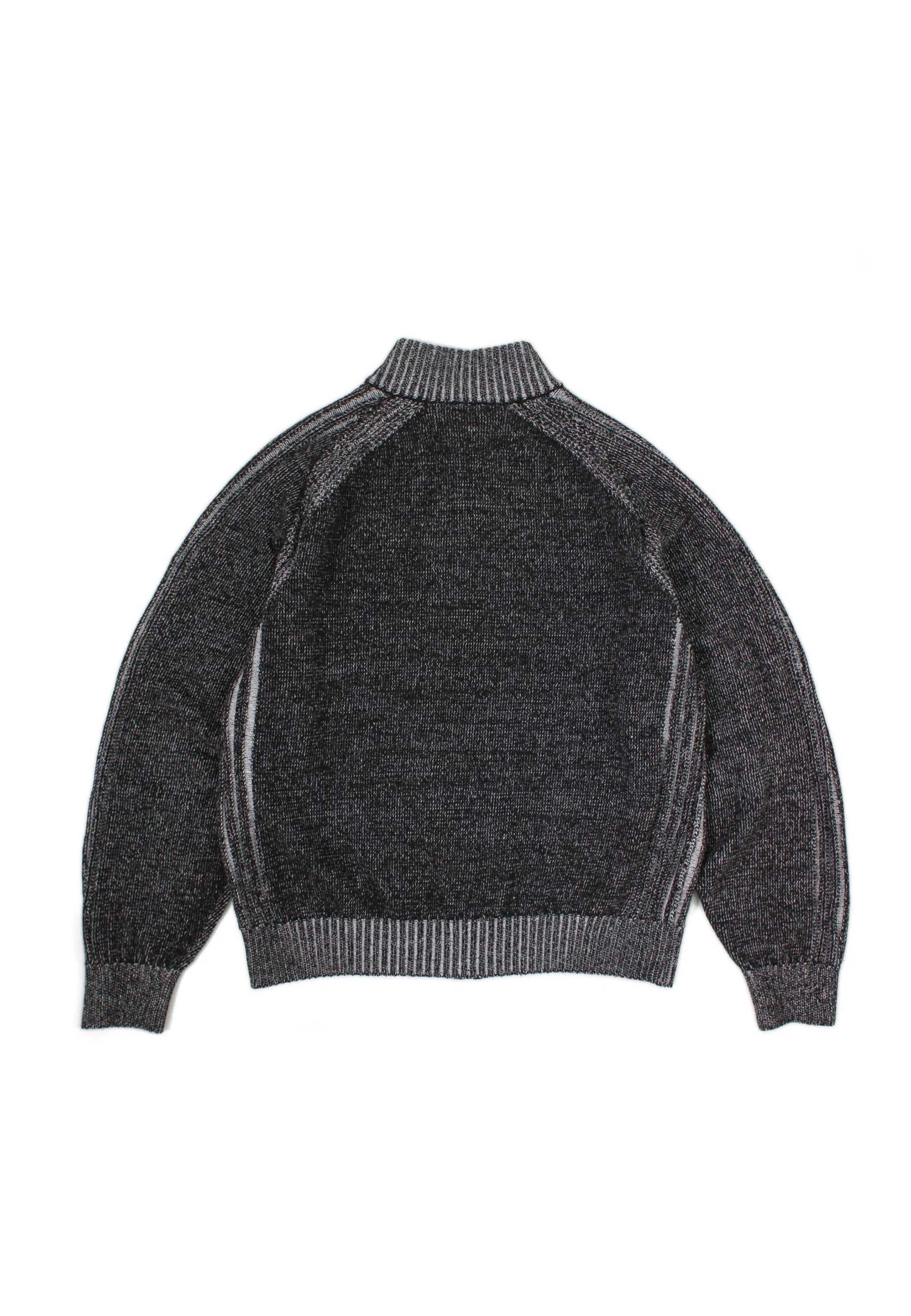 Yardsale 'Heathered Phantasy' Knitted Jacket (Black / Stone) - Image 3