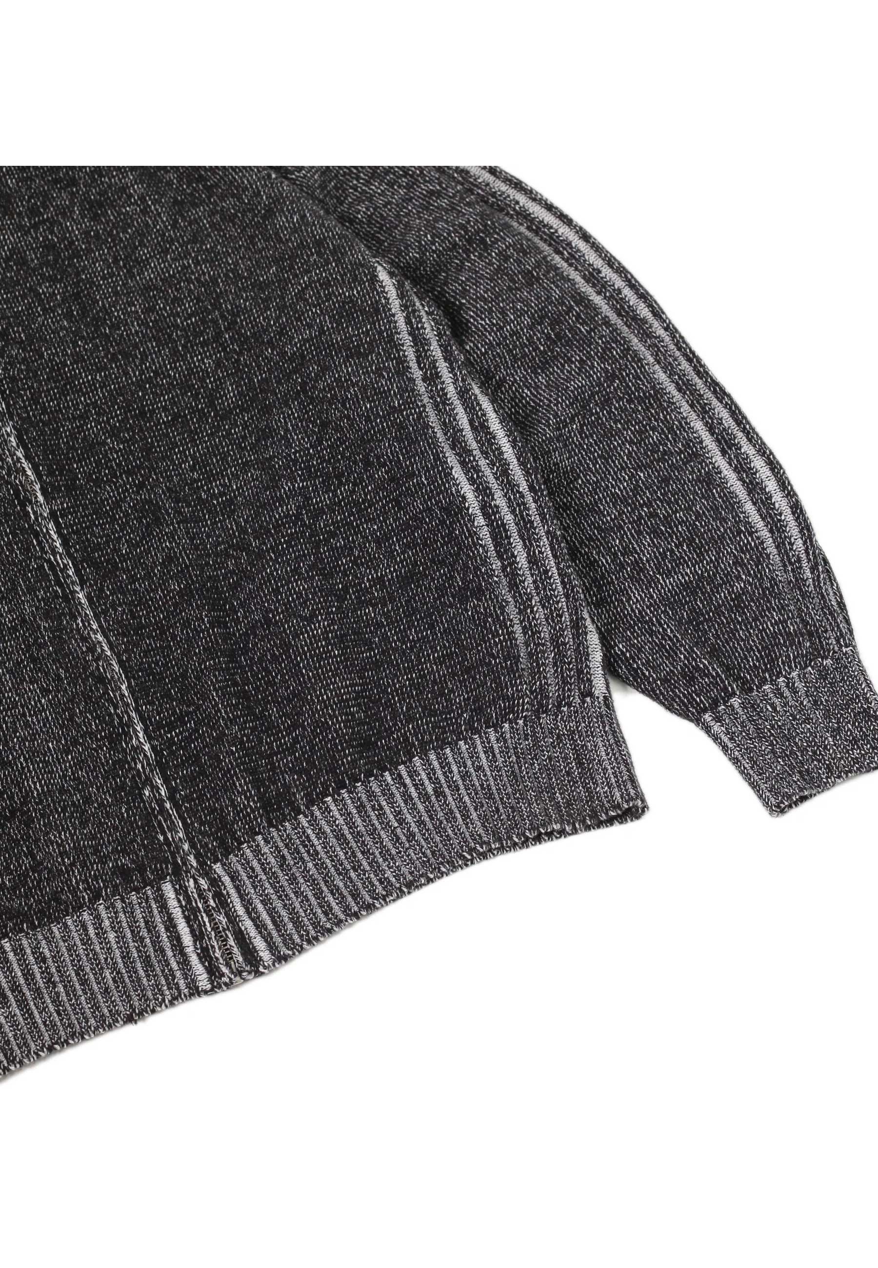 Yardsale 'Heathered Phantasy' Knitted Jacket (Black / Stone) - Image 4
