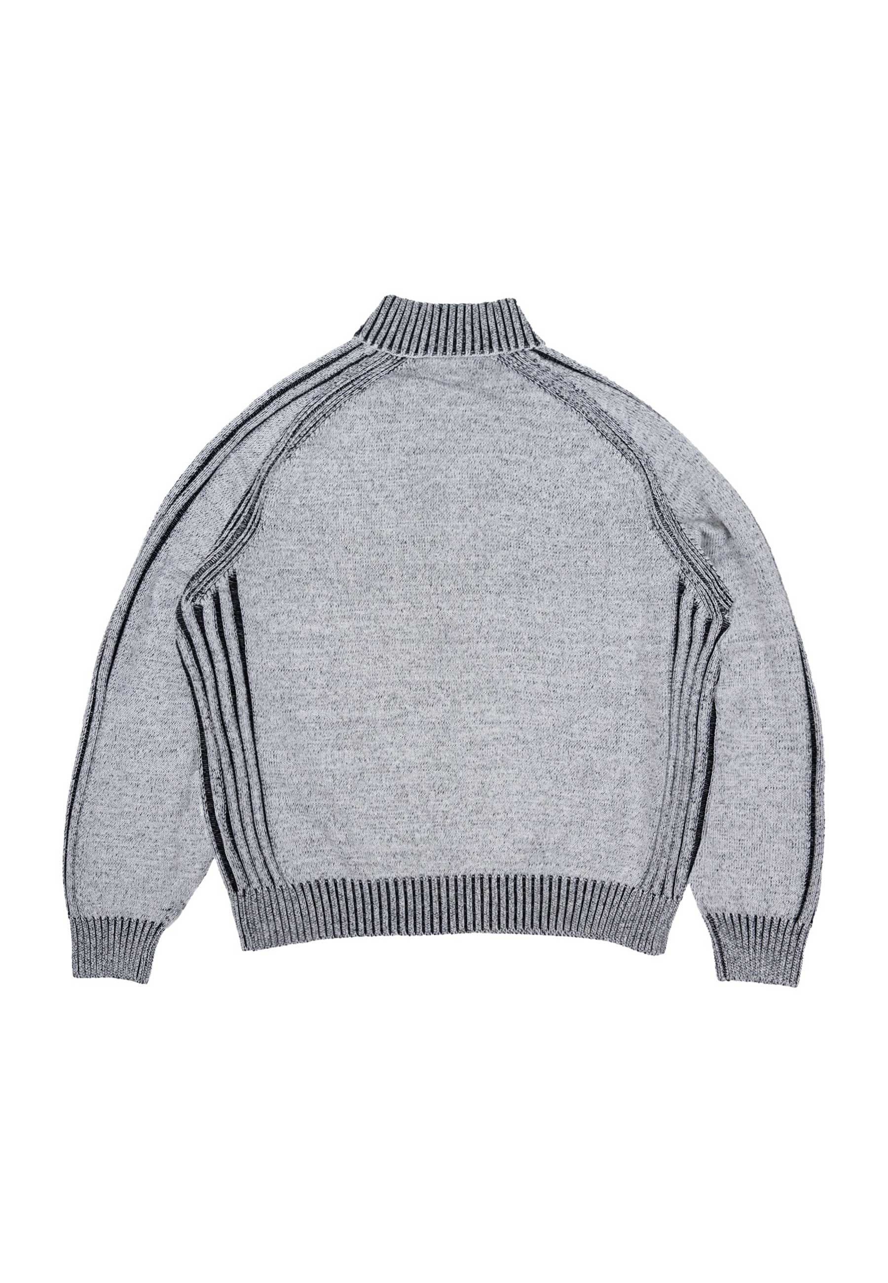 Yardsale 'Heathered Phantasy' Knitted Jacket (Stone / Black) - Image 2