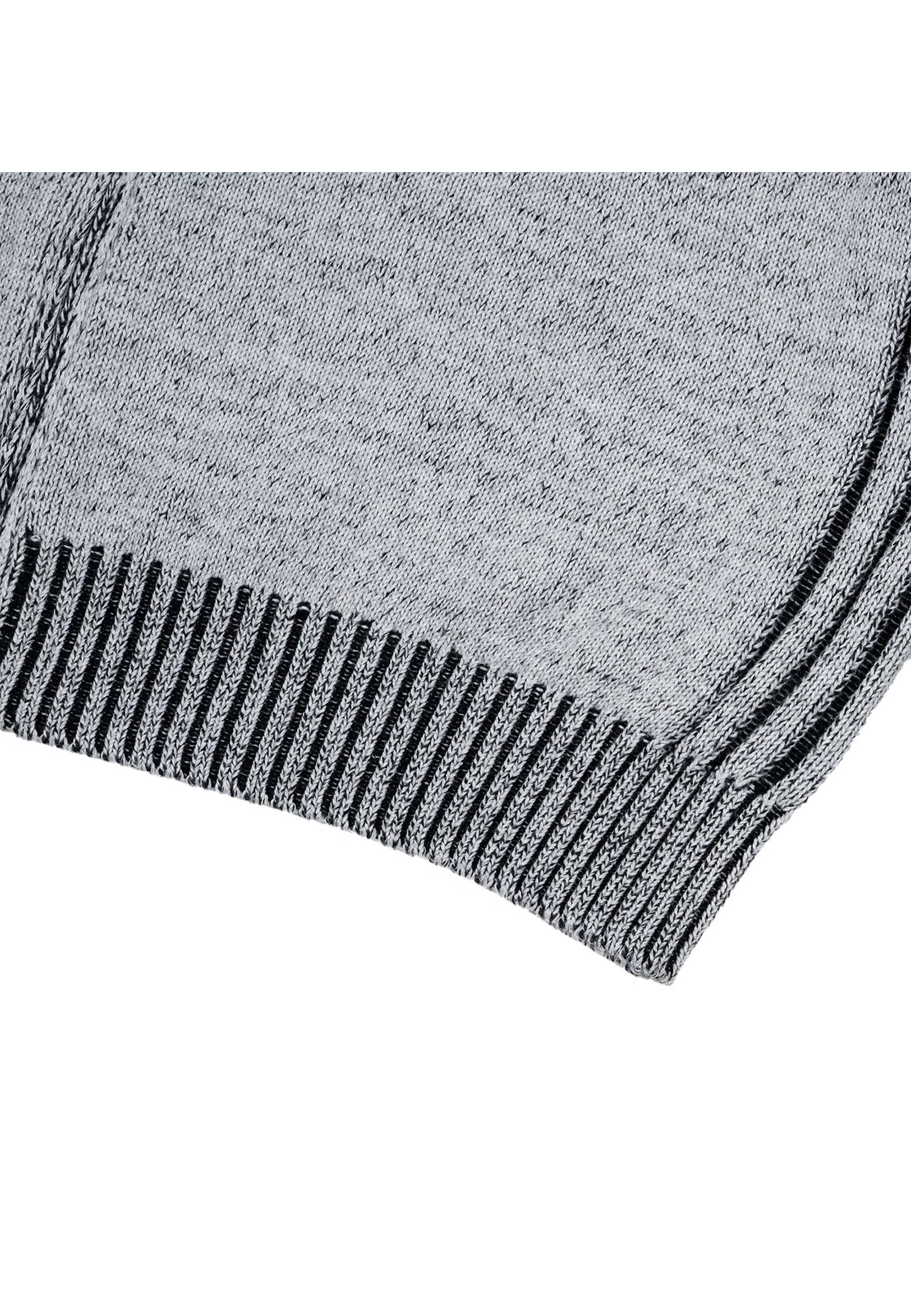 Yardsale 'Heathered Phantasy' Knitted Jacket (Stone / Black) - Image 4