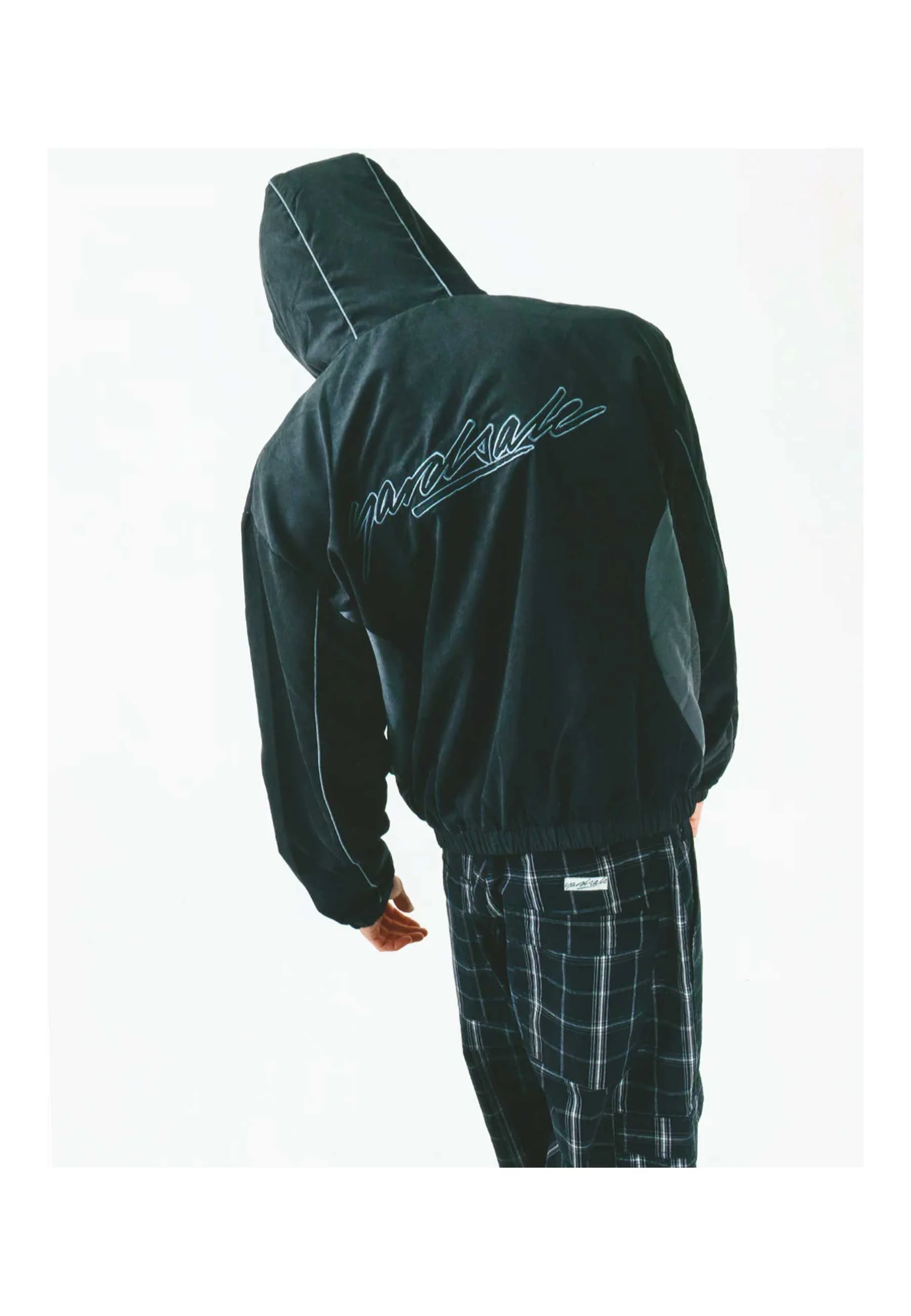 Yardsale 'Luna' Shell Tracksuit Jacket (Black / Grey) - Image 4