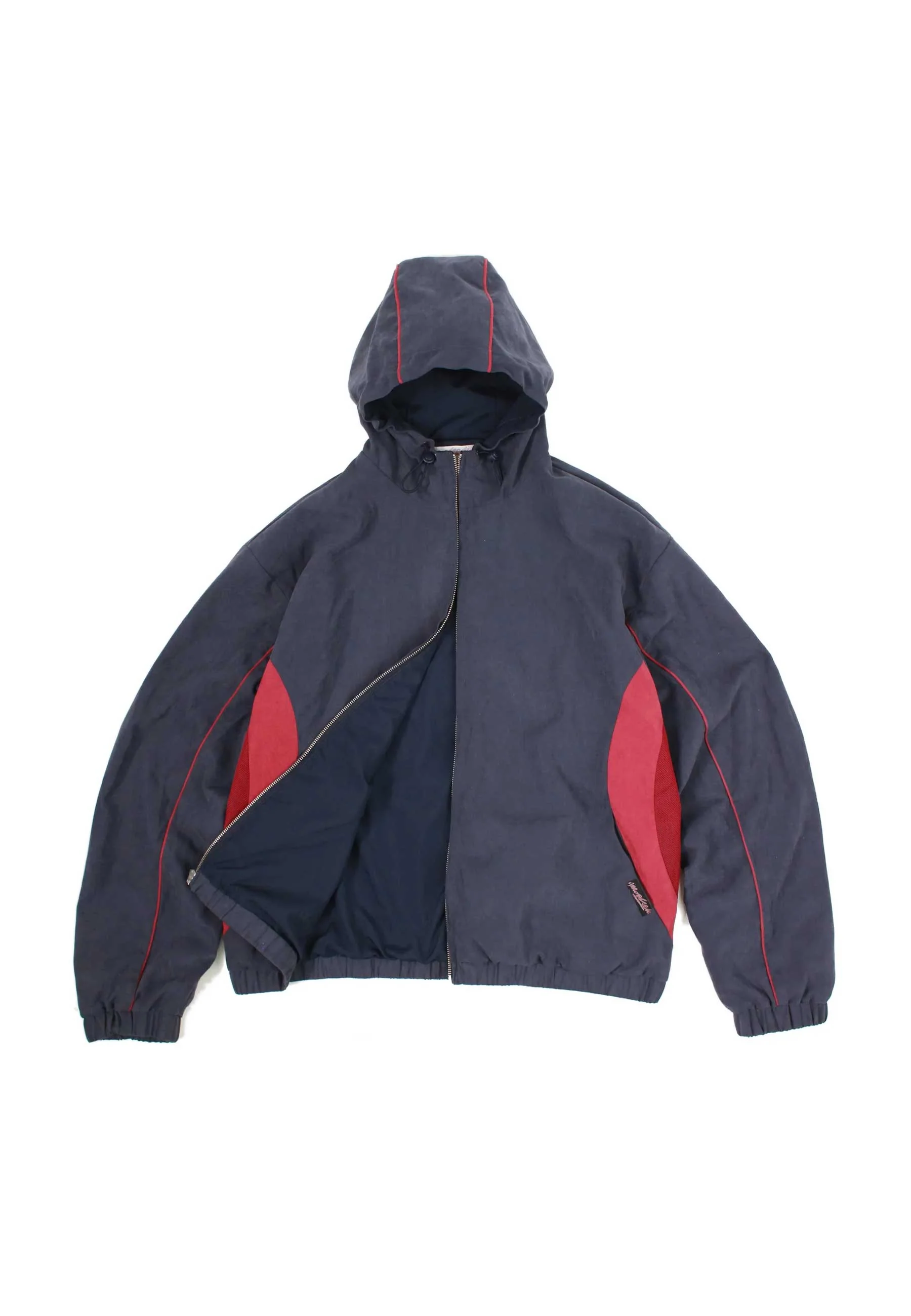 Yardsale 'Luna' Shell Tracksuit Jacket (Navy / Red) - Image 3