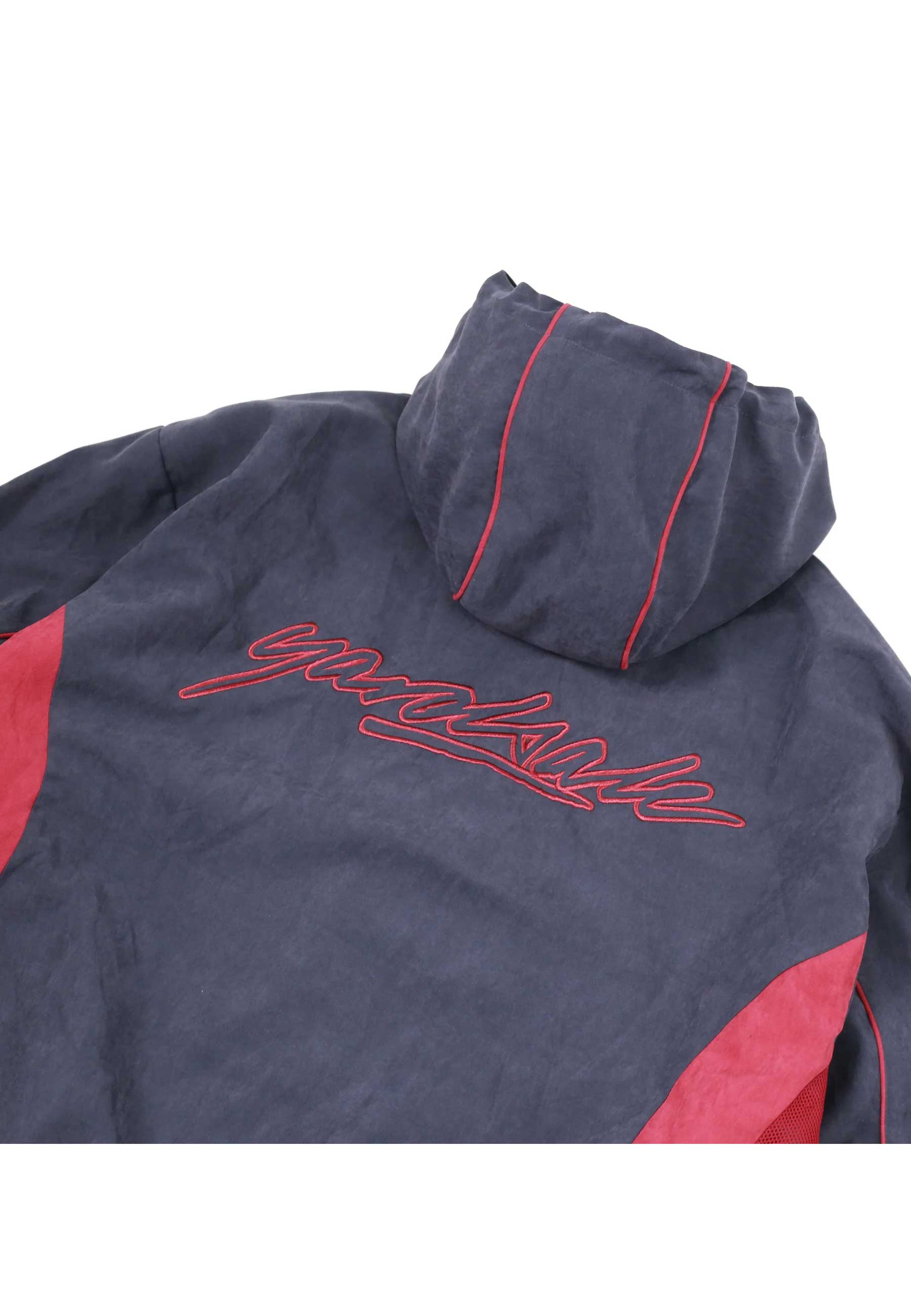 Yardsale 'Luna' Shell Tracksuit Jacket (Navy / Red) - Image 4