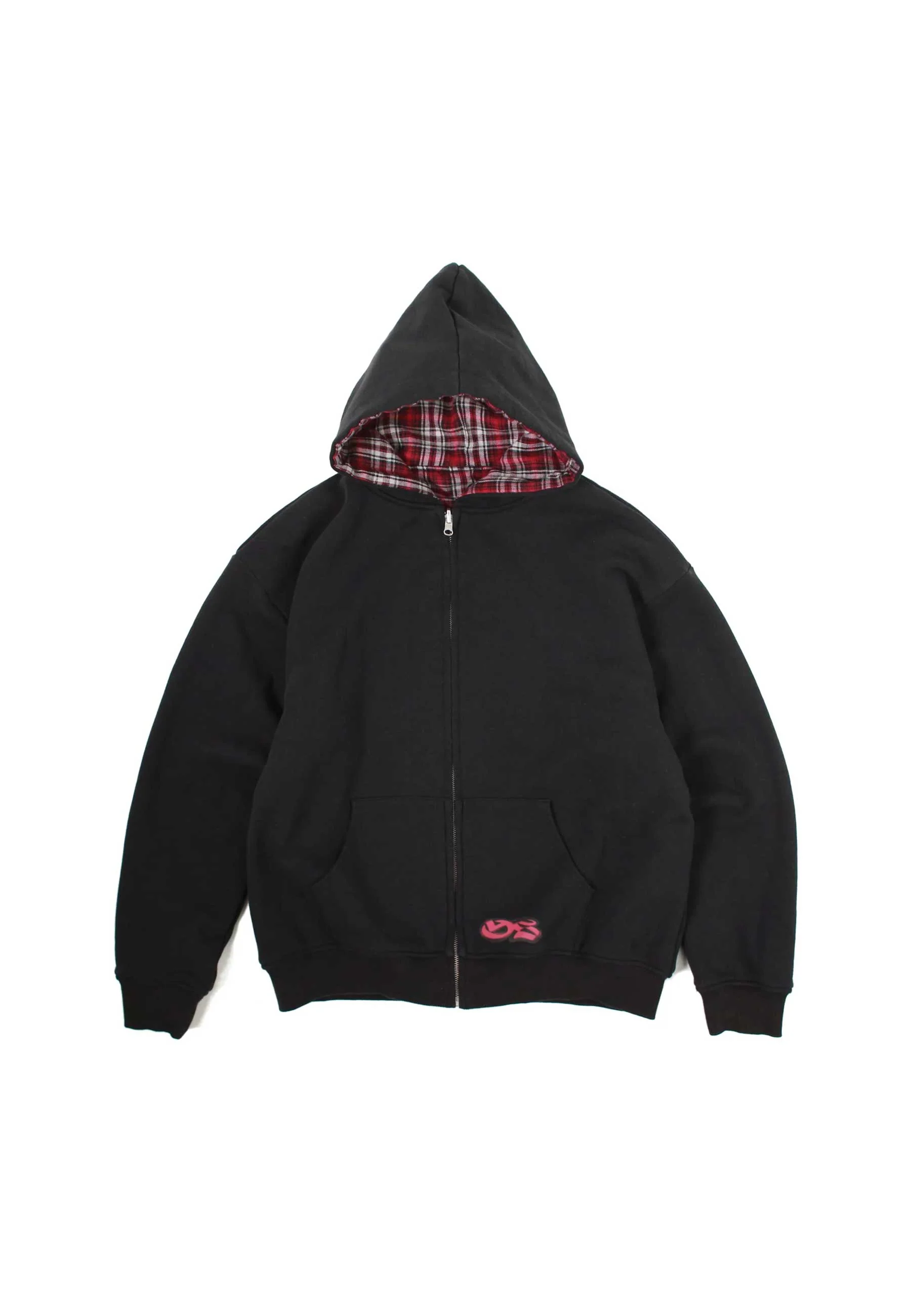 Yardsale Reversible Flannel Hood (Red / Black) - Image 2