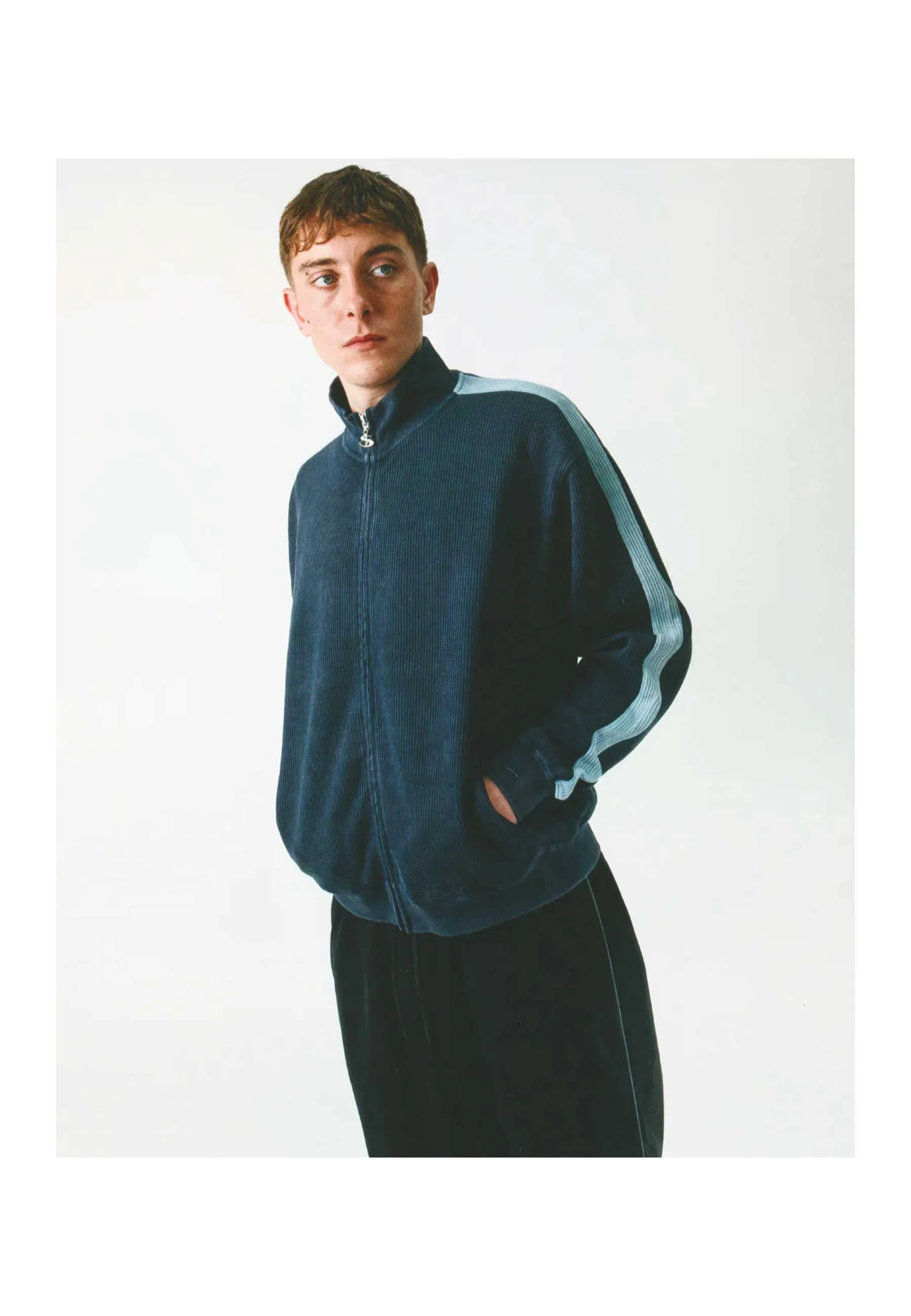 Yardsale 'Woven Phantasy' Full Zip Jacket (Navy) - Image 7